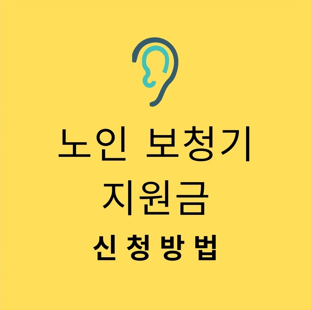 노인 보청기 지원금